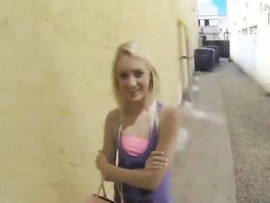 Paying The Tight Blonde Teen Chick To Get Fucked