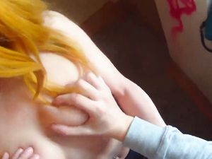 Public POV Fucking Of The Hot Redheaded Girl
