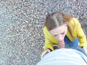 Outdoors POV Banging With A Cute Teen Girlfriend